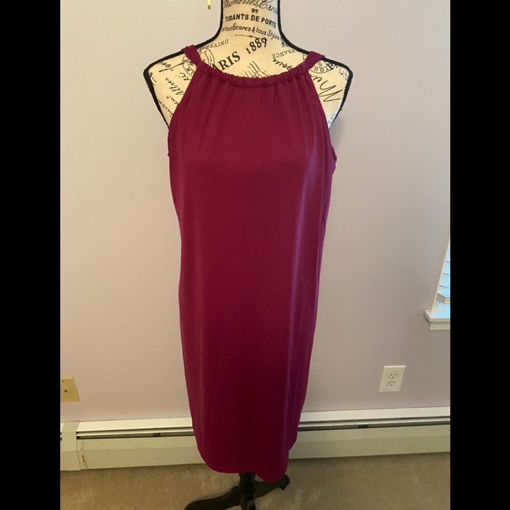 Athleta Cranberry stretch fabric dress
